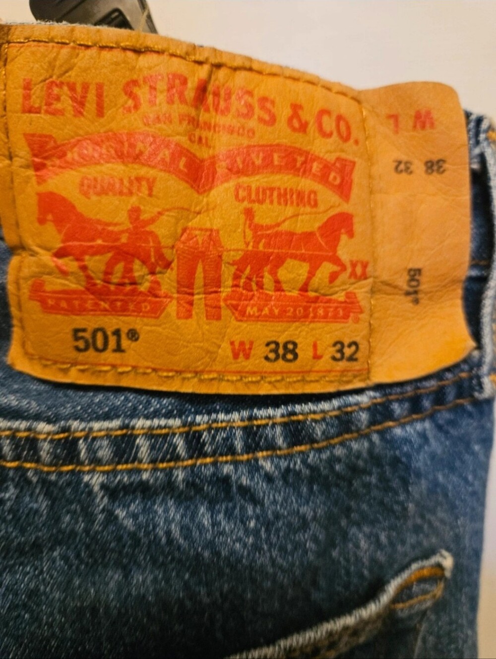 Levi's 501 Straight-Leg Jeans in Blue Denim